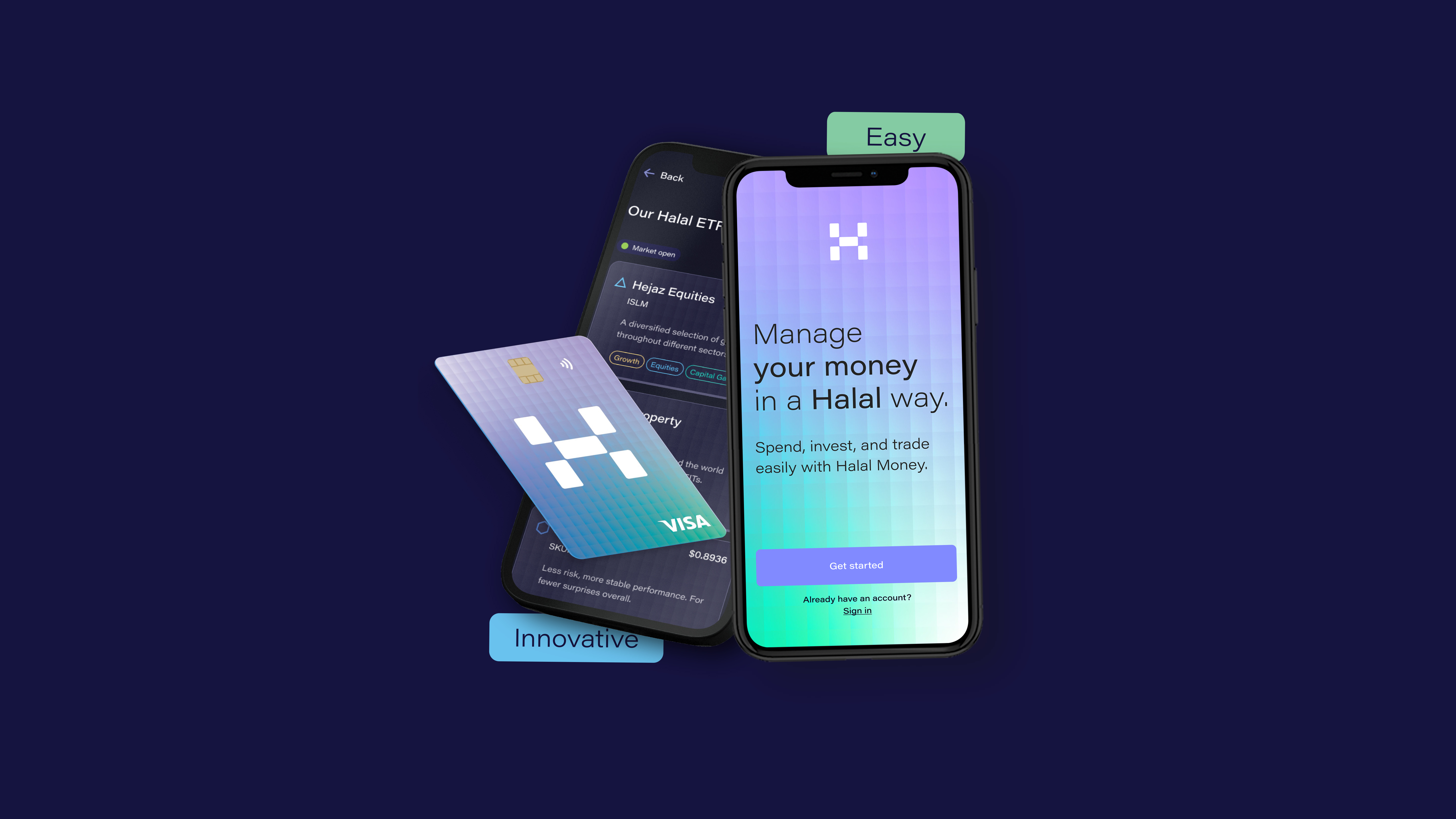 A cell phone with a credit card